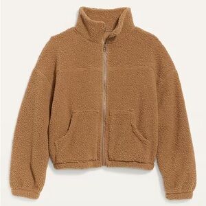 Slouchy Sherpa Zip Jacket
